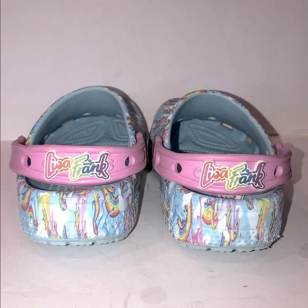 Crocs Lisa Frank Rainbow Unicorn Kids Slippers